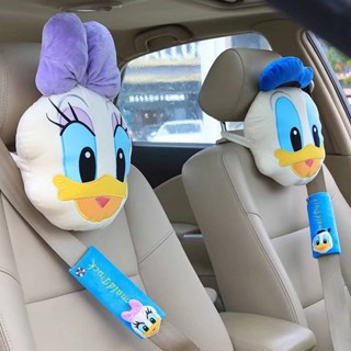 Cute Donald Duck Pillow Daisy Automotive Headrest Neck Pillow Car Seat Waist Cushion Car Pillow Back Cushion 94ec