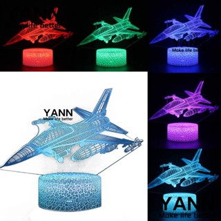 Yann1 โคมไฟตั้งโต๊ะ Led 16 สี ชาร์จ USB ใช้แบตเตอรี่ สําหรับตกแต่งห้องนอน