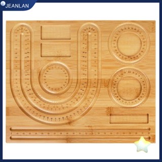 Jeanlan บอร์ดลูกปัดไม้ไผ่ สําหรับทําเครื่องประดับ DIY