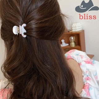 Bliss กิ๊บติดผม อะคริลิค ลายดอกไม้ ฉลาม กลวง ขนาดเล็ก แฟชั่นสไตล์เกาหลี