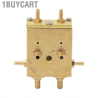 1buycart Dental Chair Foot Valve  Golden Corrosion Resistant 8 Connections High Strength Unit for Hospital