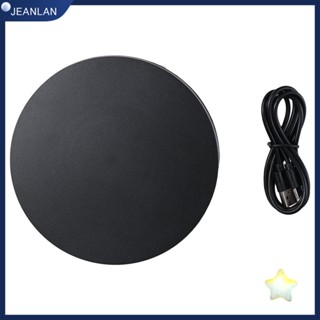 Jeanlan Lazy Susan ขาตั้งโชว์รีโมตคอนโทรล หมุนได้ 360 องศา รับน้ําหนักได้ 22 ปอนด์ ไม่มีแบตเตอรี่ สีดํา 5.75 นิ้ว