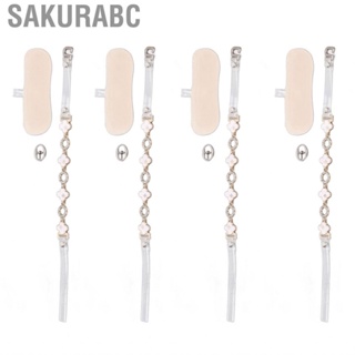 Sakurabc Elastic Heel Shoe Straps  Stable Adjustable 4pcs for Outing