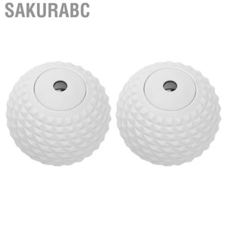 Sakurabc 2Pcs  Fascia Ball Set Gray White Versatile Relieving  Trigger Poi Hbh