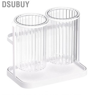 Dsubuy Utensil Holder  2 Divided Compartments PP  Storage Easy Access for Kitchen