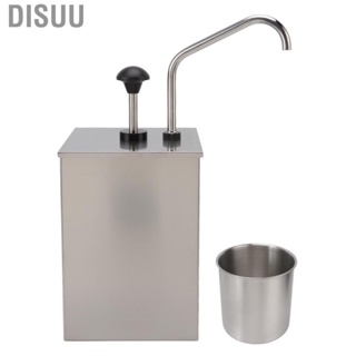 Disuu 4L Sauce Dispenser Pump Stainless Steel Condiment Station And Single Head
