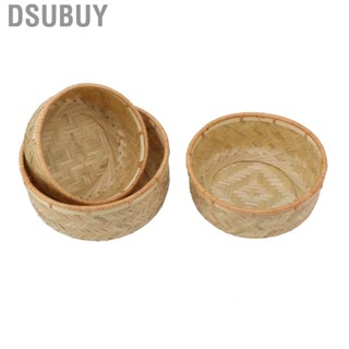 Dsubuy 3PCS Woven Storage Bowls Large Exquisite Clear Grain Serving  Bowl