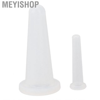 Meyishop 2pcs Facial Cup Kit Set Cupping Silicone Vacuum  White