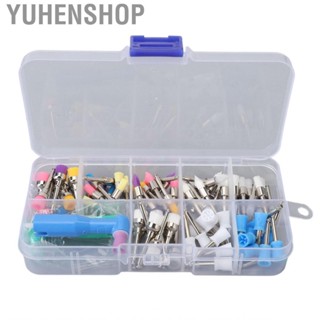 Yuhenshop 82pcs Dental Prophy Polishing Brush Cup Disposable Colorful Stain  Head for Drill t