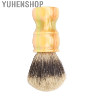 Yuhenshop Barber Brush Neck Duster Stable Placement Resin High Durability Exquisite Handle Synthetic Shaving for Salon Home