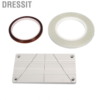 Dressit 1/2 1/4 10 Inch Splicing Block Kit Professional Open Reel Tape Media with Leader Fit for Revoxsonido