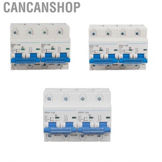 Cancanshop Dual Power Interlock Circuit Breaker 10KA Breaking  AC450V Transfer Switch Rail Installation Impact Resistant