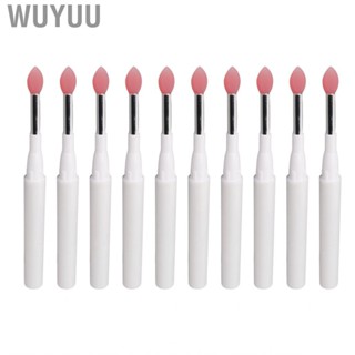 Wuyuu Lip Brushes Applicator 10Pcs Brush Set Portable Eyebrow Applicators.