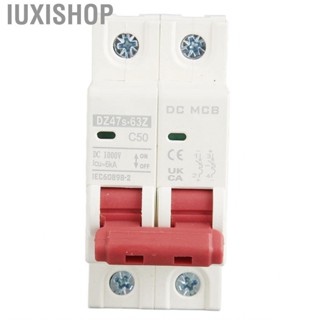 Iuxishop DC Circuit Breaker 6000A  Short Protection PV 2P 50A 1000V