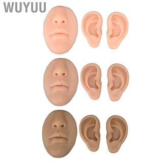 Wuyuu Silicone Ear Model Novice Simulated 3D Nose And Mouth Display Prop