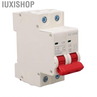 Iuxishop DC500V 2P Small Circuit Breaker 35mm DIN Rail Installation 20A PV