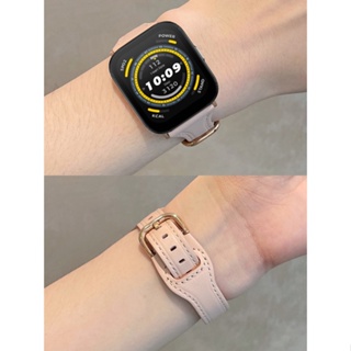 สายนาฬิกาข้อมือหนัง แบบบาง แบบเปลี่ยน สําหรับ Amazfit Bip 5 Smart Watch Amazfit Bip5