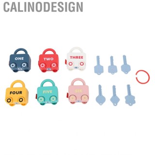 Calinodesign Lock Key Toy DIY Early Education Sorting Matching Fun Cartoon Kids Learning Locks Keys Car for Toddlers