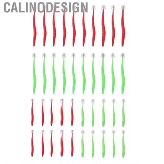 Calinodesign Double Layer Fishing Hooks  Squid Hook Kit 10PCS Stainless Steel Strong Penetration for Offshore Angling