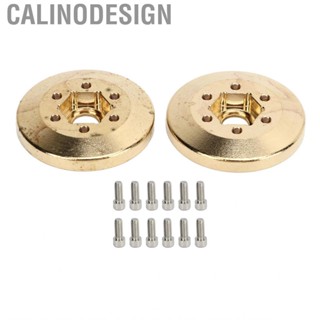 Calinodesign RC Brass Wheel Weights  Rustproof High Strength Hub Adapter 2Pcs Reducing Chassis Gravity Center Easy To Install for Crawler Car