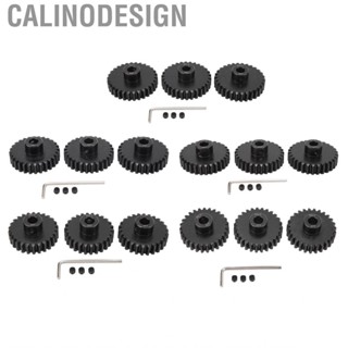 Calinodesign Pinion Gear Steel Black M1.5 8mm Reduce Noise  Set For 1/8