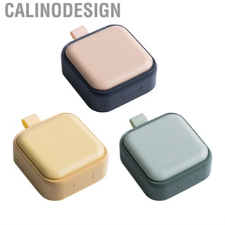 Calinodesign Vitamins Container  Square Sealed Portable  Box 4 Compartments Large  for Outdoor