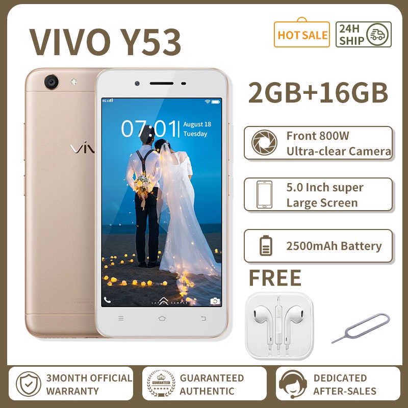 Vivo Y53 2GB + 16GB รุ ่ นใหม ่ มือสองเหมาะสําหรับโทรศัพท ์ VIVO วินาที