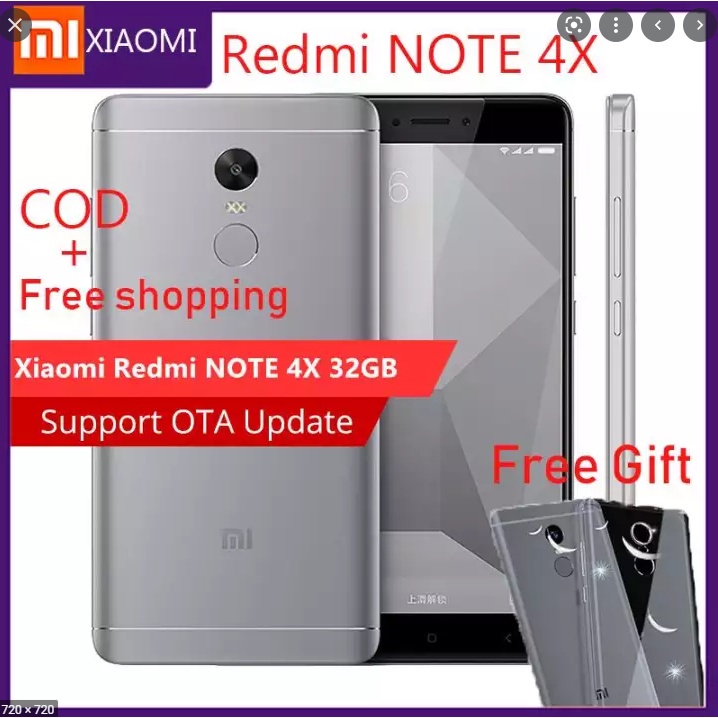 Xiaomi Redmi NOTE 4X โทรศัพท์มือถือ 3GB RAM 32GB ROM NOTE 4 3GB RAM 64GB ROM Octa Core 5.5 FHD 4100mAh สมาร์ทโฟนลายนิ้วมือ【ฟรีเคสโทรศัพท์】