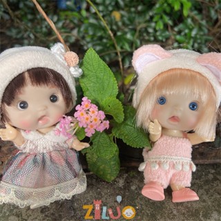 ตุ๊กตา Bjd OB11 ขนาดเล็ก 10 ซม. 1/12 12QZ สําหรับเด็กผู้หญิง