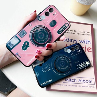 พร้อมส่ง เคสโทรศัพท์มือถือ แบบนิ่ม ลายกล้องถ่ายรูป ป้องกันเลนส์กล้อง พร้อมขาตั้ง สําหรับ Vivo V29 Y27 Vivo Y36 Y78 5G 4G VivoV29 VivoY27 VivoY36