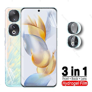 3in1 Front Back Hydrogel Film&amp; Camera Glass For Honor 90 5G REA-AN00 Screen Protector Honor90 Lite Honer Honar 90 Light 90Lite