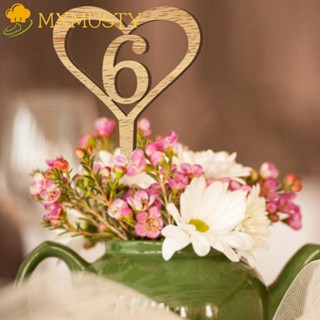 Mxmusty การ์ดที่นั่งดอกไม้ดิจิทัล 1-30 องศา สําหรับตกแต่งงานแต่งงาน ปาร์ตี้