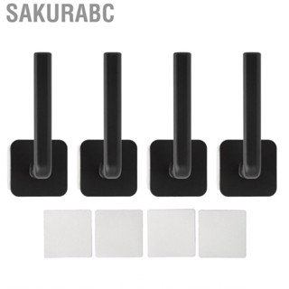 Sakurabc 4 Pcs Adhesive Hat Hooks Hangers Display Rack For Wall Closet Baseba Hbh