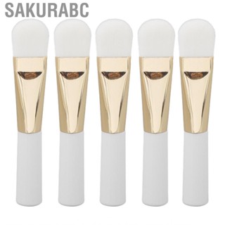 Sakurabc 5PCS Makeup Brushes Stand Up Flat Top  Application Brush Soft Bristles Hbh