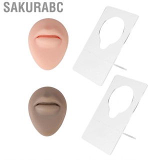 Sakurabc Silicone Lips Model  3D Tattoo Widely Applicable Smooth Surface Convenient To Use for Piercing Training