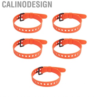 Calinodesign Reusable Wire Tie Orange Firm Fixing Iron Buckle Neat Management Cord Strap Fastener Organizer Rubber Easy Cleaning for Home