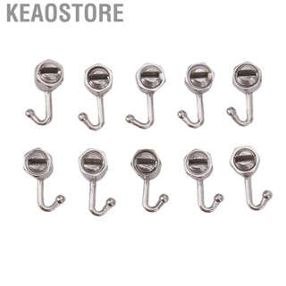 Keaostore 10pcs  Lingual Button Stainless Steel Movable Dental Buttons for Tooth Correction q