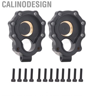 Calinodesign Portal Drive Housing Rugged Chamfered Edges Easy Installation Brass Steering Knuckle Cover Rustproof for Traxxas RC Car