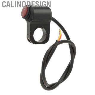 Calinodesign Motorcycle Headlight Switch 12V Red Light Handlebar For