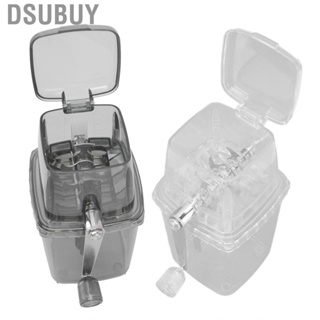 Dsubuy Portable Ice Crusher  Stainless Steel Blades Clear Internal Structure Manual Chopper Delicate Texture for Outdoor Camping