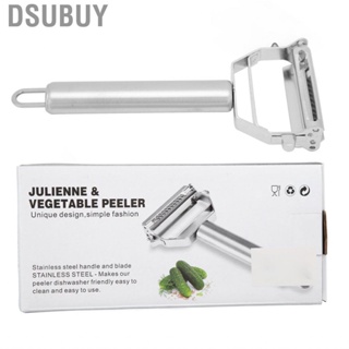 Dsubuy Julienne Peeler Stainless Steel 2 In1 Grater For Carrot Melon Fruit