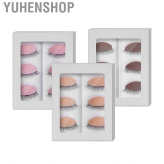 Yuhenshop 6Pairs Practice Eyelashes Training Lashes Self Adhesive Eyelash