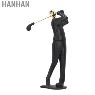 Hanhan Figurine Art Sculpture Home Decoration Statue Matte Black Sport