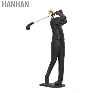 Hanhan Figurine Art Sculpture Home Decoration Statue Matte Black Sport