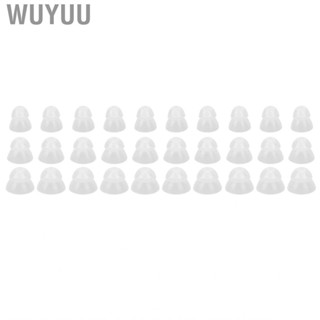 Wuyuu 10 Pcs Hearing Amplifier Ear Tips Transparent Double Layer Closed  Static US