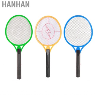 Hanhan Electric Fly Swatter  Triple Layer Large Mesh Professional Powerful Safety Bat Lightweight for Camping Home