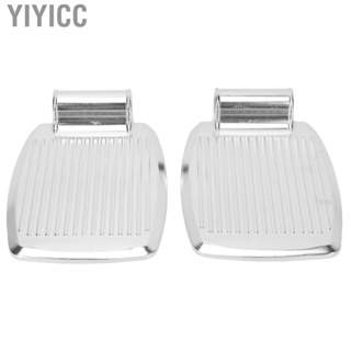 Yiyicc 2pcs Wheelchair Footrests Aluminum Alloy Replacement Footplate LHP