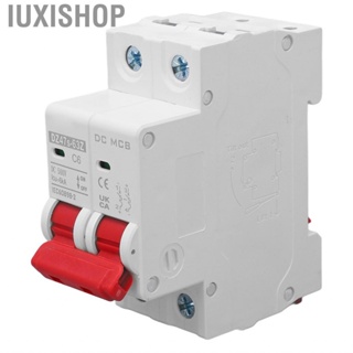 Iuxishop 2P DC Circuit Breaker Electromagnetic Quick Tripping PV 6A 500V