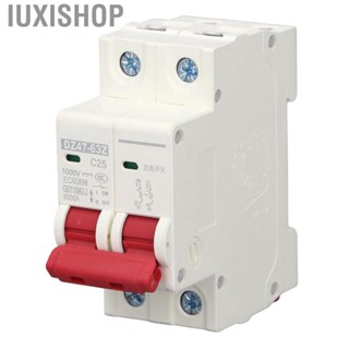 Iuxishop Circuit Breaker 2P DC1000V MCB 25A DIN Rail Mount Switch 6000A Breaking