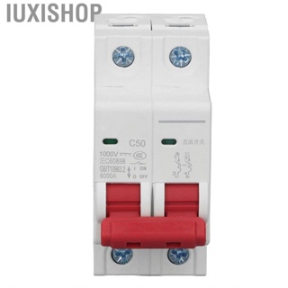 Iuxishop DC Miniature Circuit Breaker 2P Solar PV System 50A DC1000V Segmented